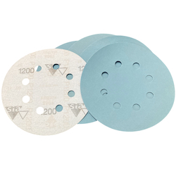 5 - 125 mm x 800 grit sia 1948 8 hole Hook and Loop Sanding disc